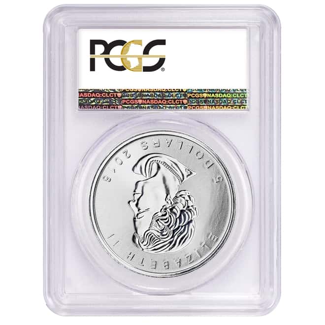 2018 1 oz Silver Canadian Incused Maple Leaf PCGS MS 70 First Strike