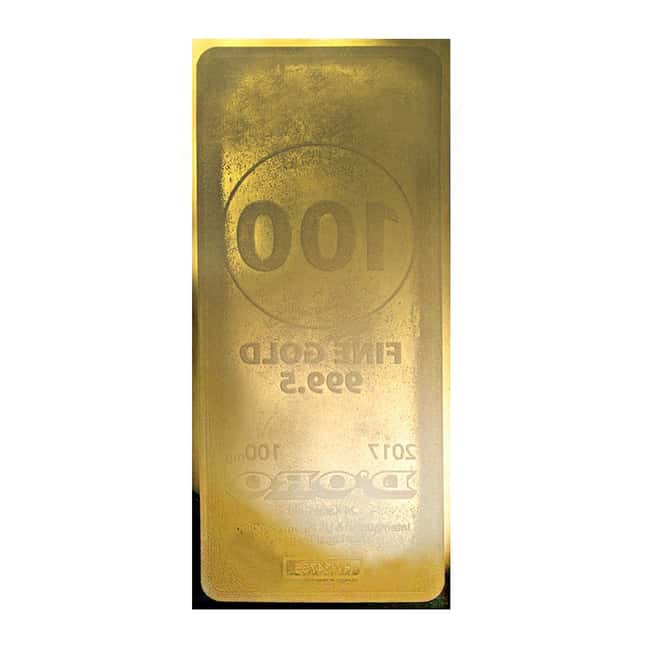 1/10th Gram 24K Gold Aurum Note - 2017 100 D'oro