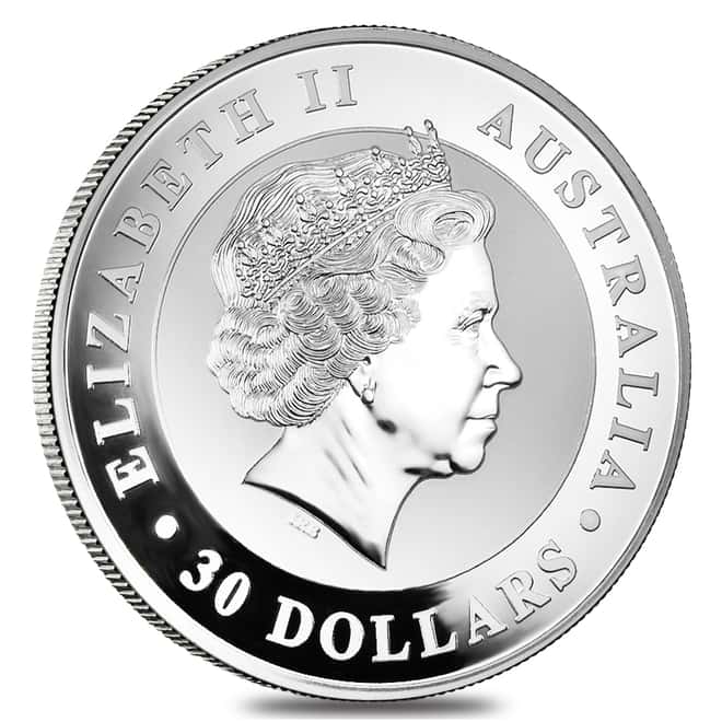 2012 1 Kilo Silver Australian Kookaburra Perth Mint .999 Fine BU In Cap