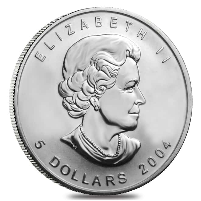 2004 1 oz Silver Canadian Maple Leaf Lunar Monkey Privy .9999 Fine $5 Coin BU (Sealed)