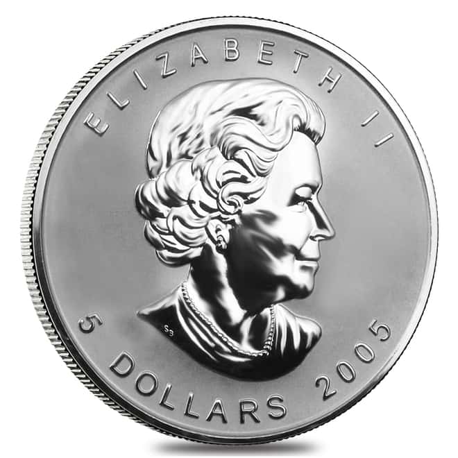 2005 1 oz Silver Canadian Maple Leaf Lunar Rooster Privy .9999 Fine $5 Coin BU (Sealed)