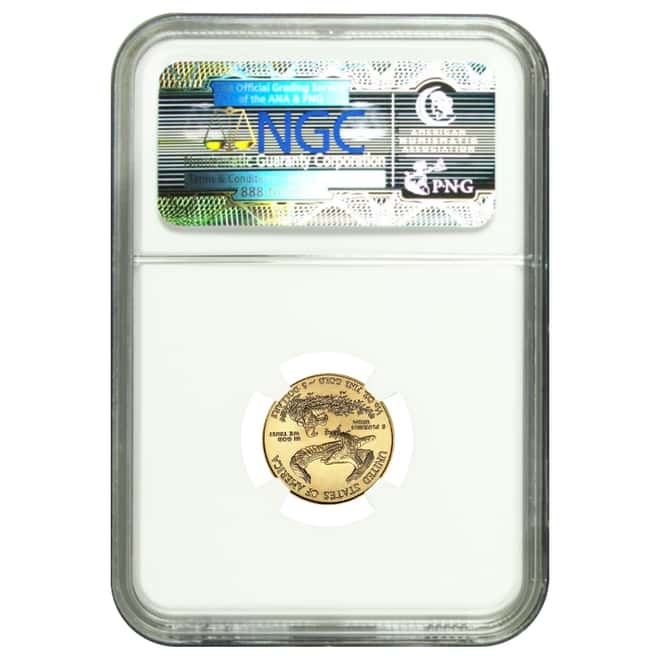 2014 1/10 oz $5 Gold American Eagle NGC MS 69 First Releases
