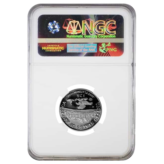 2002 W 1/4 oz $25 Platinum American Eagle Proof Coin NGC PF 69 UCAM