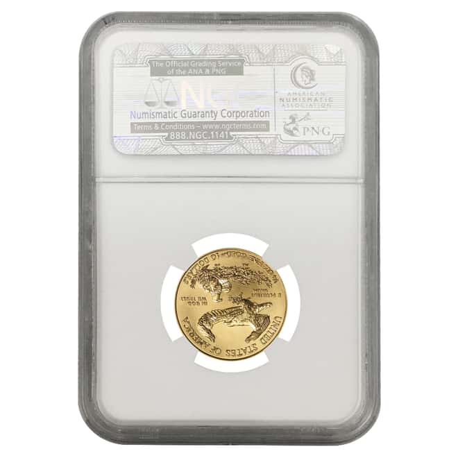 2015 1/4 oz $10 Gold American Eagle NGC MS 70 FDOI