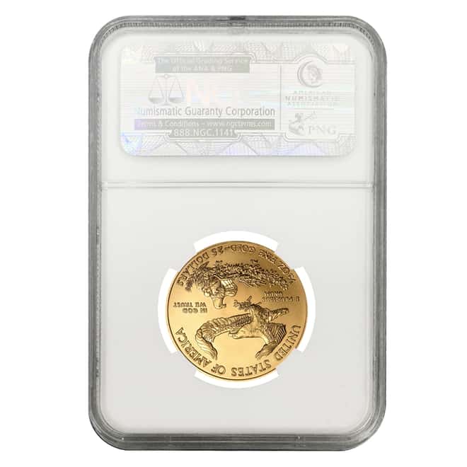 2009 1/2 oz $25 Gold American Eagle NGC MS 70 Early Releases