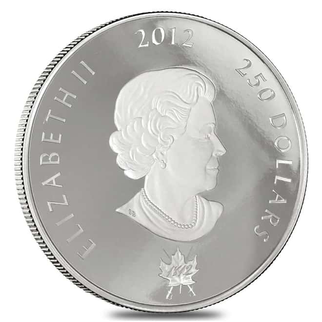 2012 Canada 1 Kilo Proof Silver $250 King George III Peace Medal