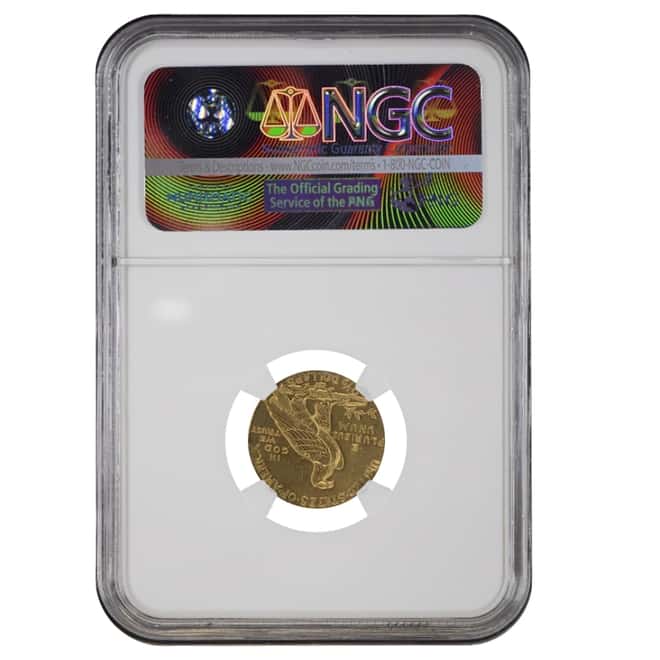 1909 $2.5 Indian Head Gold Quarter Eagle Coin NGC AU 55