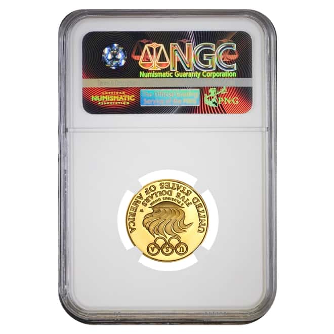 1988 W $5 Olympics Commemorative Gold Coin NGC MS 69