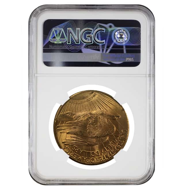 1926 $20 St. Gaudens Double Eagle Gold Coin NGC MS 65