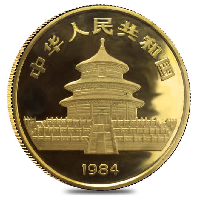 1984 1 oz Chinese Gold Panda 100 Yuan BU (Sealed)