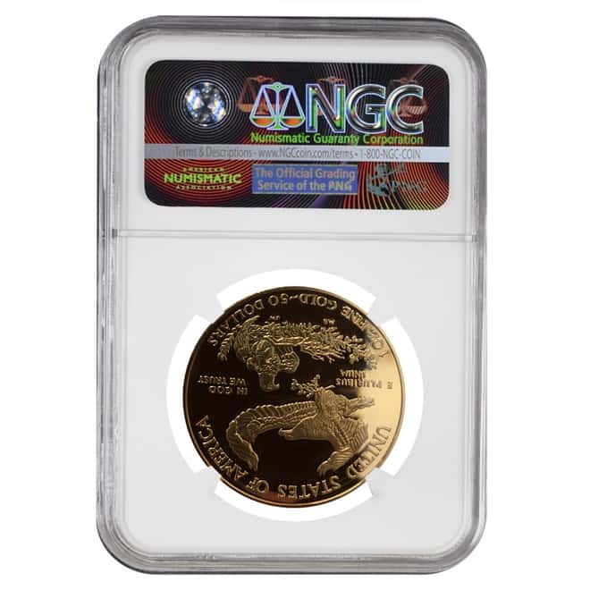 2005 W 1 oz $50 Proof Gold American Eagle NGC PF 70 UCAM