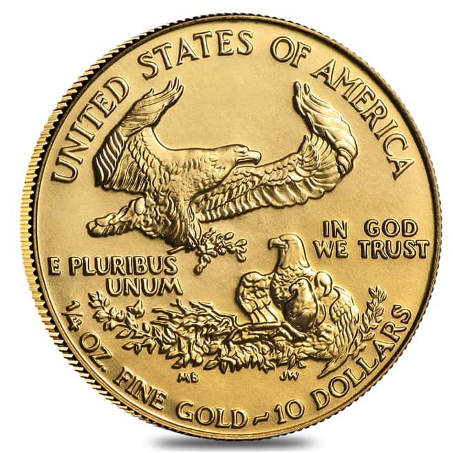 1991 1/4 oz Gold American Eagle BU (MCMXCI)