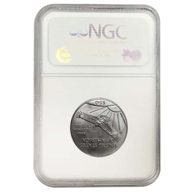 2006 1/2 oz $50 Platinum American Eagle NGC MS 69 Early Releases