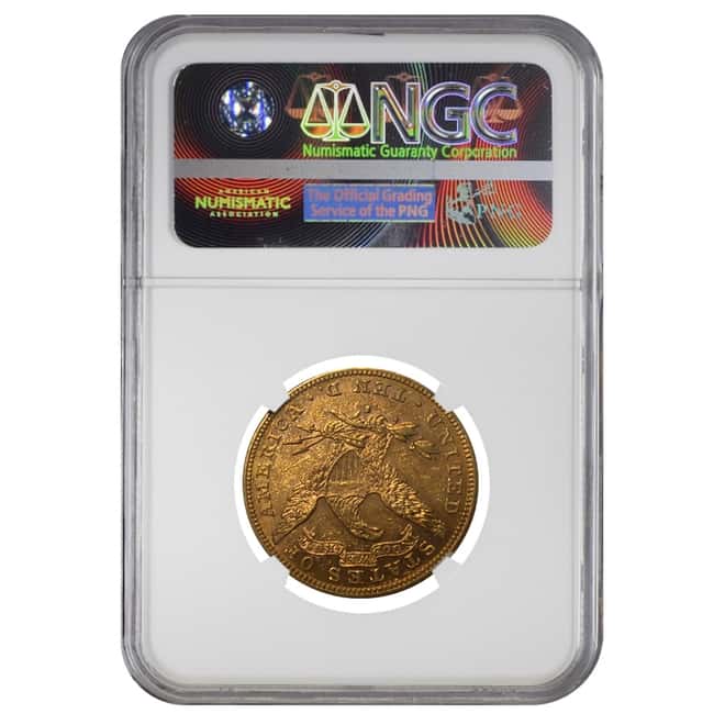 1882 S $10 Liberty Head Gold Eagle Coin NGC AU 58