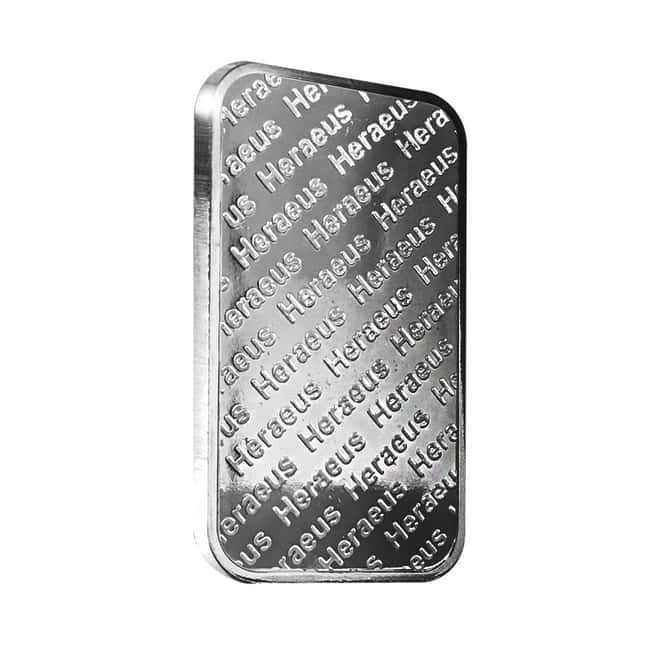 1 oz Heraeus Silver Bar .999 Fine