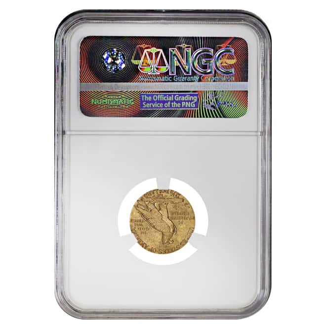 1929 $2.5 Gold Quarter Eagle Indian Head NGC MS 61