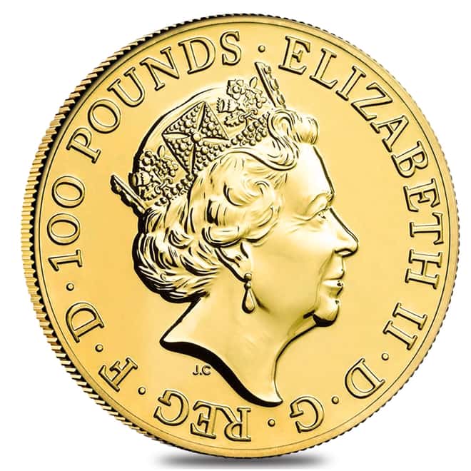 2016 Great Britain 1 oz Gold Year of the Monkey BU