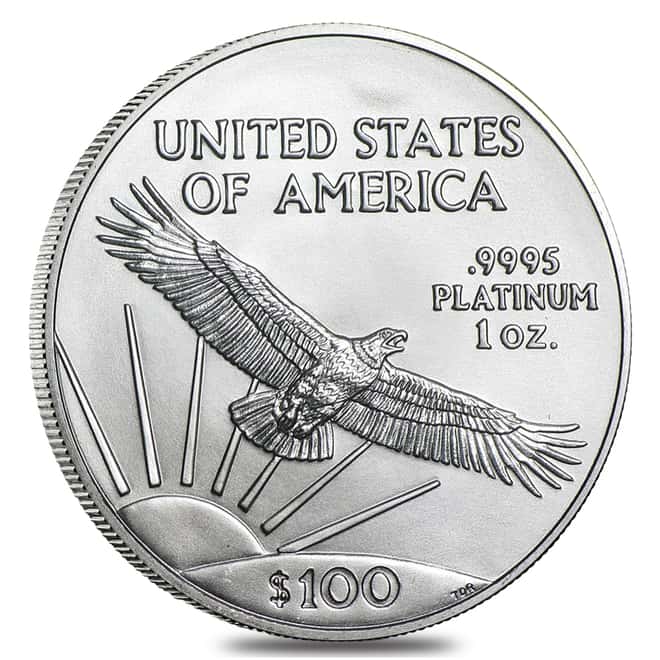 2018 1 oz Platinum American Eagle $100 Coin BU 