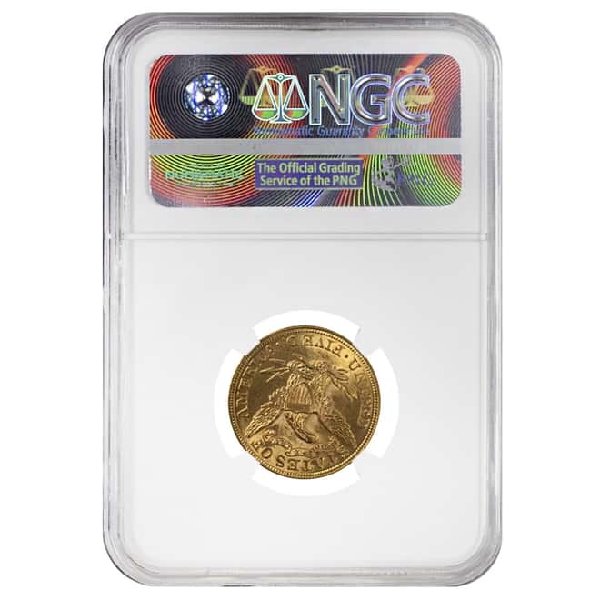 1899 $5 Liberty Head Gold Half Eagle Coin NGC MS 63
