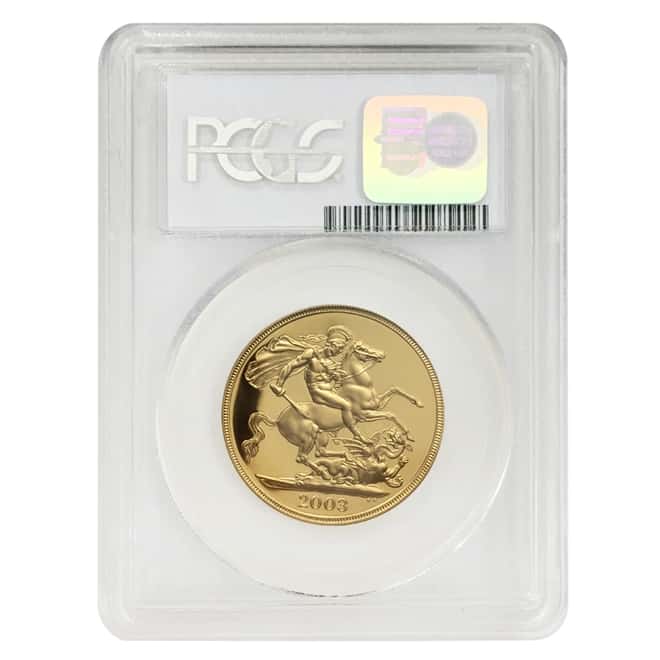2003 Great Britain Proof Gold 2 Pound Sovereign PCGS PF 69 DCAM
