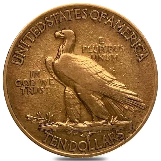 $10 Gold Eagle Indian Head - Very Fine VF (Random Year)