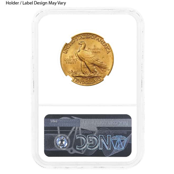 $10 Indian Head Gold Eagle NGC AU 58 (Random Year)