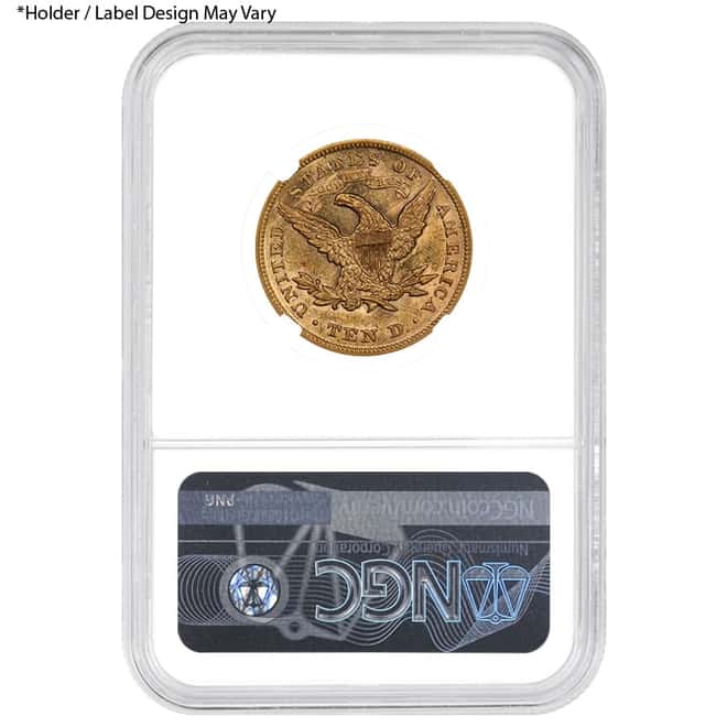 $10 Liberty Head Gold Eagle NGC MS 60 (Random Year)