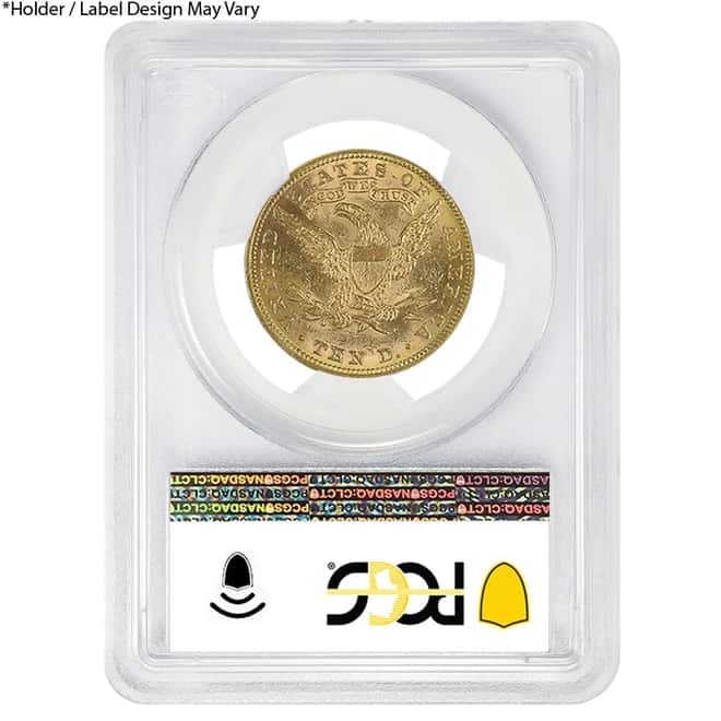 $10 Liberty Head Gold Eagle PCGS MS 62 (Random Year)