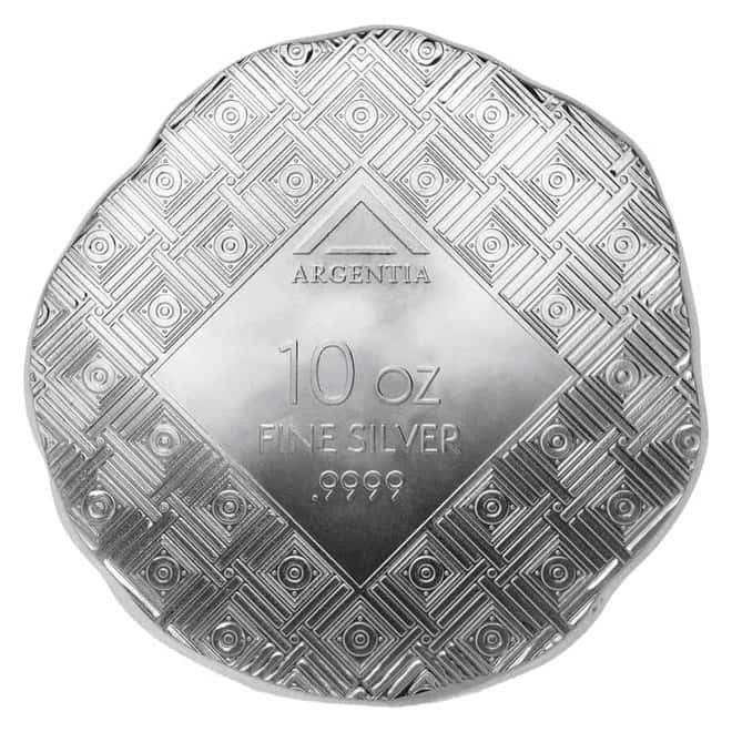 10 oz Argentia Elephant High Relief Silver Round .9999 Fine