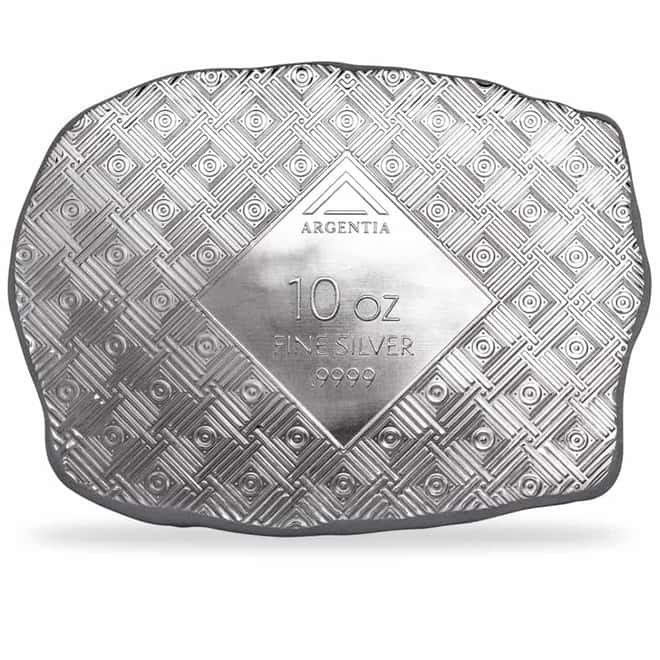 10 oz Argentia Winged Unicorn Silver Bar .9999 Fine Matte Finish
