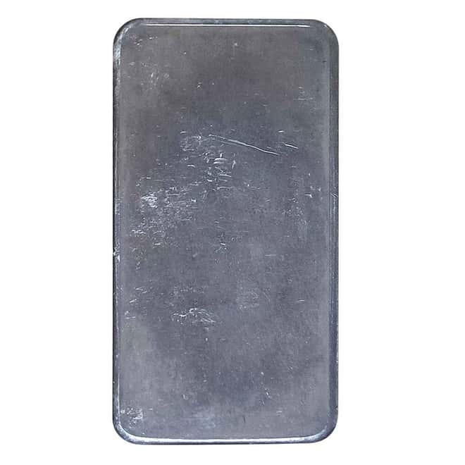 10 oz Johnson Matthey Silver Bar .999 Fine (Smooth Reverse)