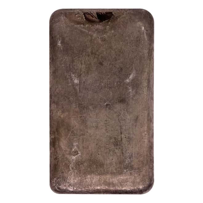 10 oz Johnson Matthey Vintage Silver Bar .999+ Fine (Stampings on Reverse)