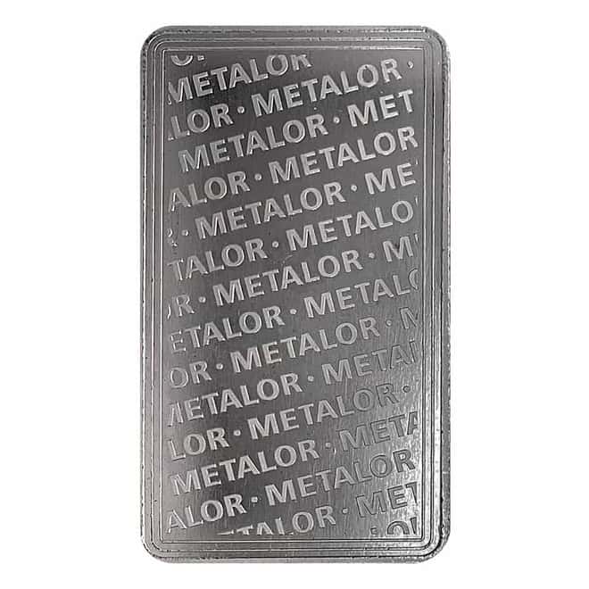 10 oz Metalor Silver Bar .999 Fine (Sealed)