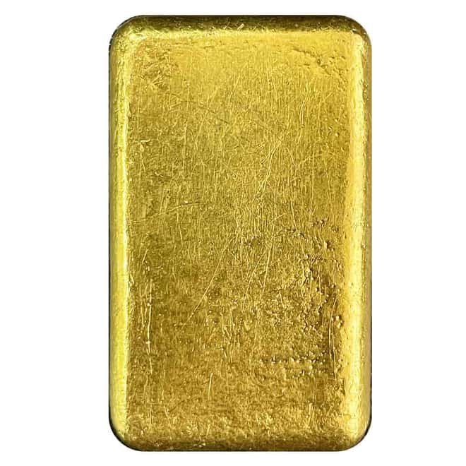 10 Tolas Johnson Matthey 3.75 oz Hand Poured Gold Bar