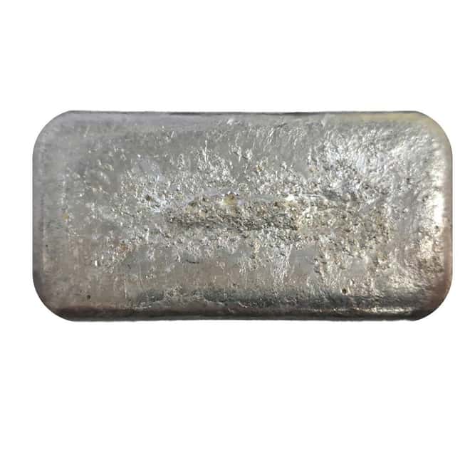 11.8 oz AgNON Vintage Poured Silver Bar .999+ Fine