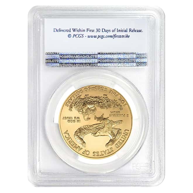 2016 1 oz $50 Gold American Eagle PCGS MS 70 First Strike
