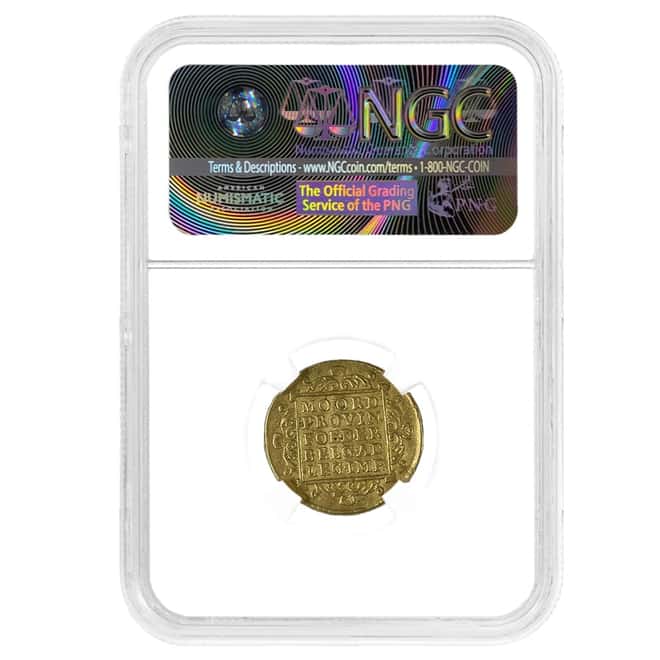 1752 Netherlands 1 Ducat Gold Coin NGC AU 50