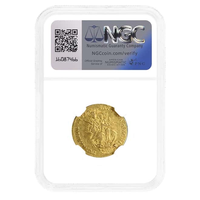 1765 KB Hungary 2 Ducat Maria Theresia Gold Coin NGC AU 50