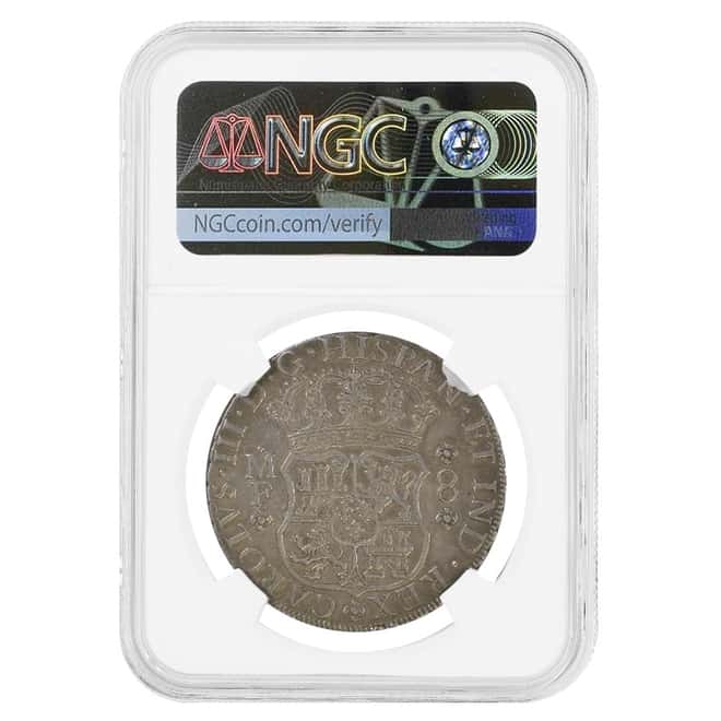 1766 Mexico Spanish Colony 8 Reales Charles III Silver Coin NGC XF Details