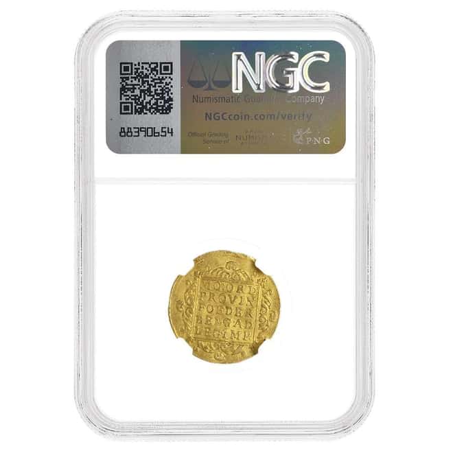 1778 Netherland Holland 1 Ducat Gold Coin NGC AU 55