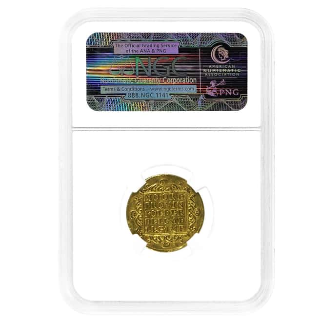 1782 Netherland Holland 1 Ducat Gold Coin NGC AU 55