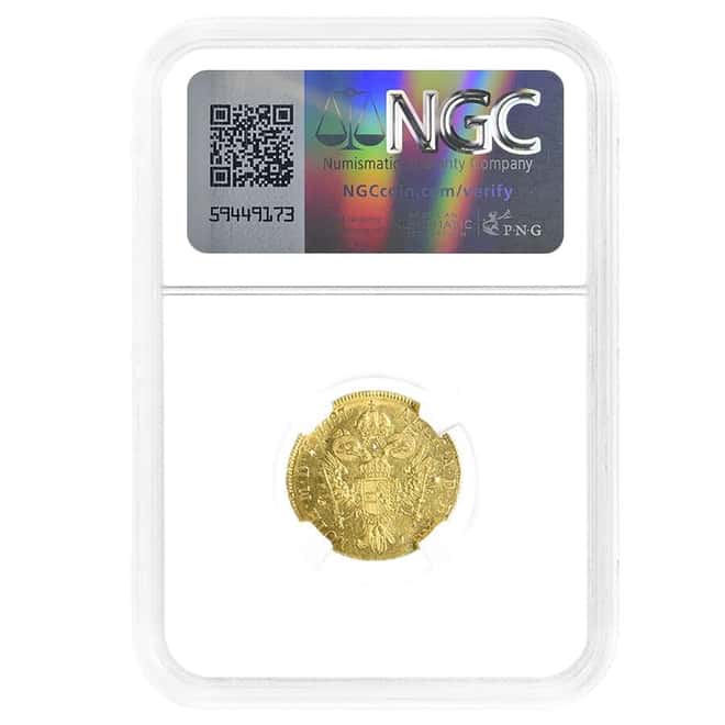 1787 Austria 1 Ducat Gold Coin NGC UNC Details