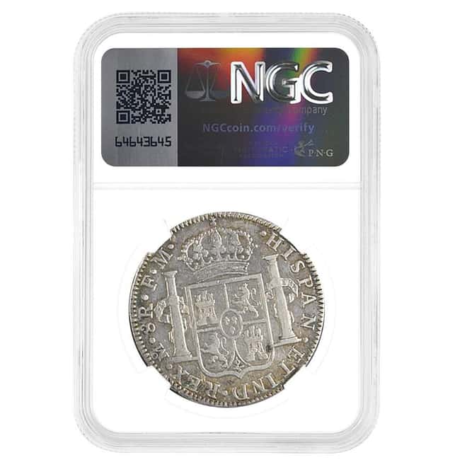 1792 Mexico Spanish Colony 8 Reales Silver Coin NGC AU Details