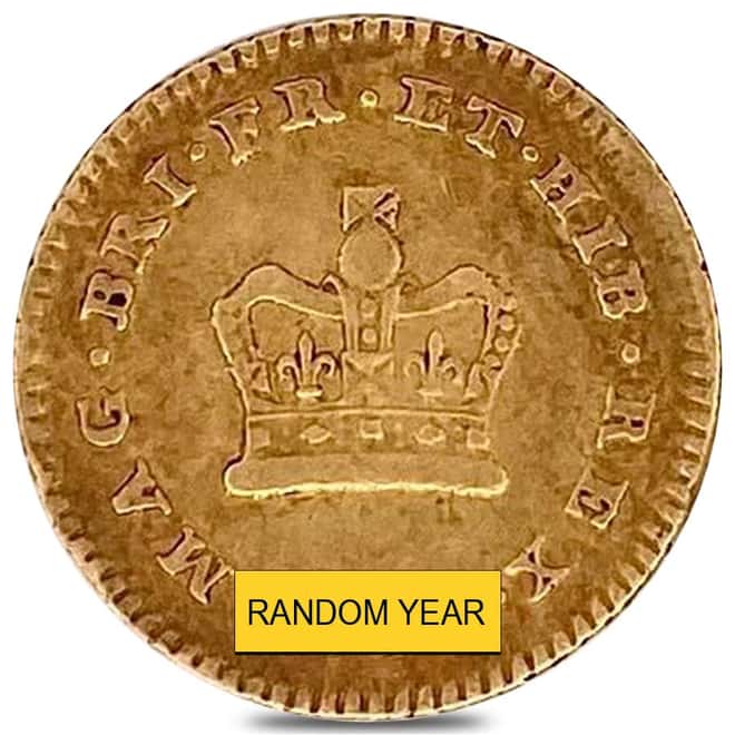 1797-1800 Great Britain 1/3 Guinea Gold Coin Circ Random Year
