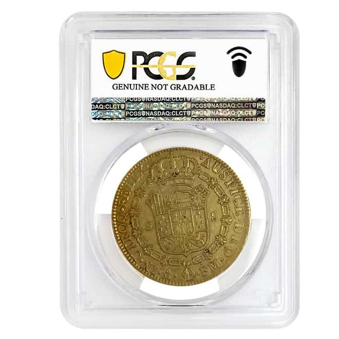 1797-FM Mexico 8 Escudos Charles IV Gold Coin PCGS Genuine XF Detail (Spanish Colony)