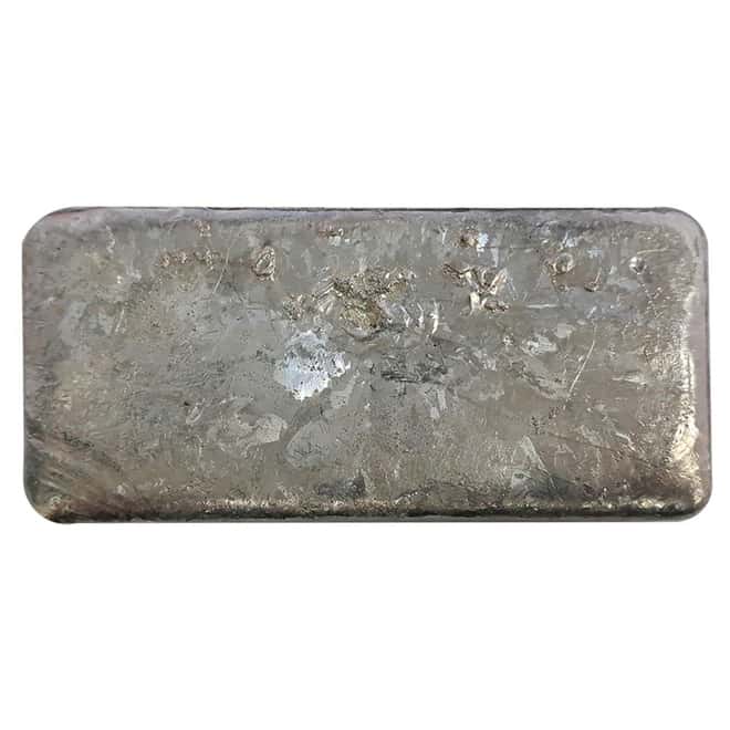 18.4 oz AgNON Vintage Poured Silver Bar .999+ Fine