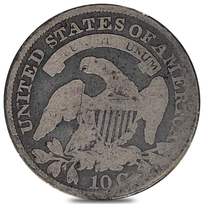 1809-1837 Capped Bust Dime 10C Silver Coin Circ (Random Year)