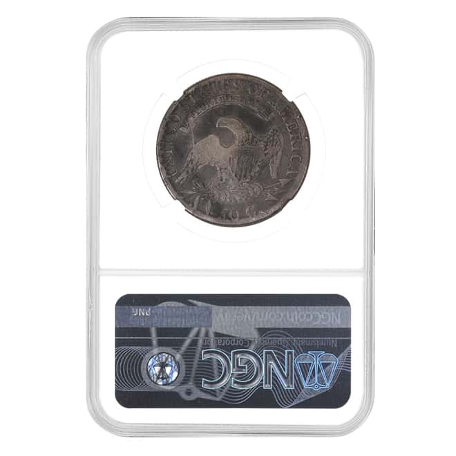 1814 Capped Bust Silver Half Dollar NGC F 15
