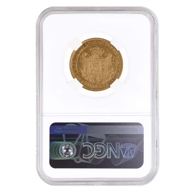 1815 Italian States Parma Gold 40 Lire Maria Luigia NGC AU 55