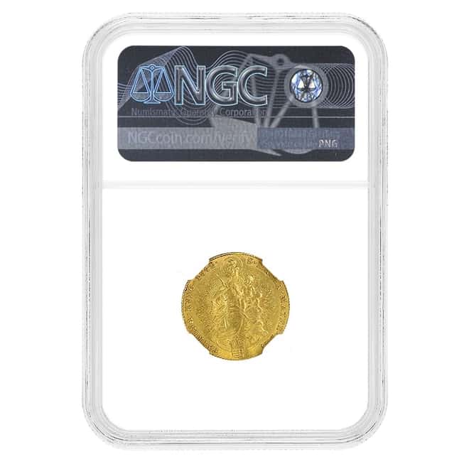 1842 Hungary 1 Ducat Gold Coin NGC AU Details